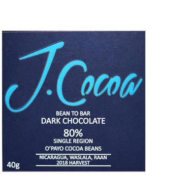 J Cocoa chocolate bars